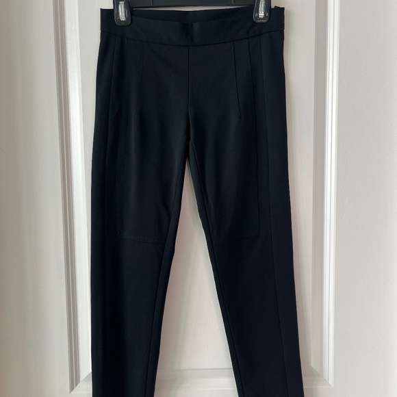 Pinko Black Slim Fit Pants with Ankle Zippers – Made in Italy, Size 40 (US 4) - Picture 1 of 9